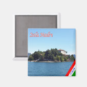 GAL053 ISOLA MADRE - Lake Maggiore Italy -冷蔵庫 マグネット (正面/裏面)