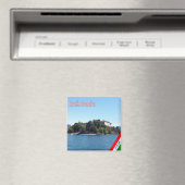 GAL053 ISOLA MADRE - Lake Maggiore Italy -冷蔵庫 マグネット (インサイチュ (食洗機))