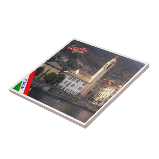 GAL056 LAGLIO，コモ湖，イタリア， タイル (側面)