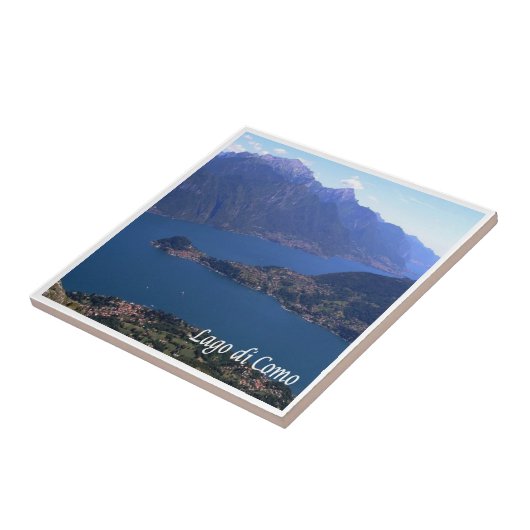 GAL063 LAKE COMO, Aerial View,イタリア, タイル (側面)