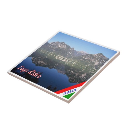 GAL070 LAKE IDRO, Panorama，イタリア， タイル (側面)