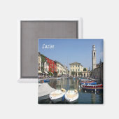 GAL072 LAZISE, Lake Garda,ポート,イタリア,冷蔵庫 マグネット (正面/裏面)