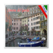 GAL075 LIMONE del GARDA,ポート,イタリア, タイル (正面)