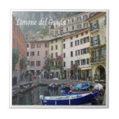 GAL076 LIMONE del GARDA，ポート，イタリア， タイル (正面)