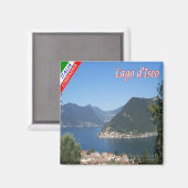 GAL092 MONTE ISOLA, Lake Iseo，イタリア，冷蔵庫 マグネット (正面/裏面)