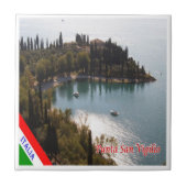 GAL098 PUNTA SAN VIGILIO、ガルダ湖、 タイル (正面)