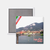 GAL107 SARNICO, Lake Iseo，イタリア，冷蔵庫 マグネット (正面/裏面)