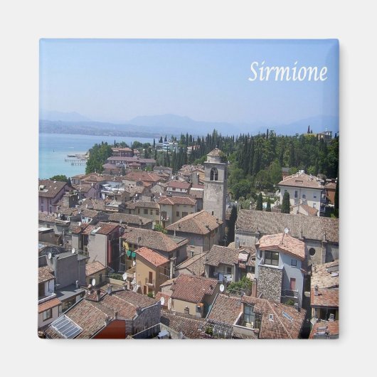 GAL110 SIRMIONE, Lake Garda，イタリア，冷蔵庫 マグネット (正面)