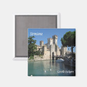 GAL111 SIRMIONE、ガルダ湖、スカリゲロ城、 マグネット (正面/裏面)