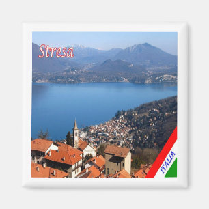 GAL115 STRESA、Lake Maggiore、イタリア、冷蔵庫 マグネット