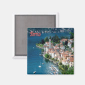 GAL123 TORNO, Lake Como，イタリア，冷蔵庫 マグネット (正面/裏面)