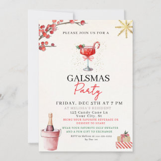 Gal Christmas Party Invite シーズンカード