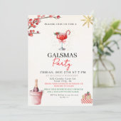 Gal Christmas Party Invite シーズンカード (スタンド正面)