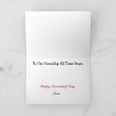 Gal Pals BFFsカードのフレンドシップデー カード (内部)