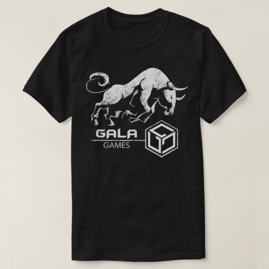 GALAゲームクリプトブルランHODL NFTゲームMilliona Tシャツ (デザイン正面)