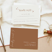 GALA ボホ テラコッタ ベージュ セレスチャル スター RSVP 招待状