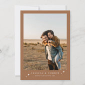 GALA Boho Terracotta天星写真結婚ズ 招待状 (裏面)