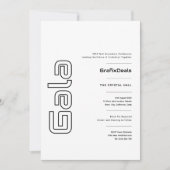 Gala Business 企業の Tech Networkイベントモダン 招待状 (正面)