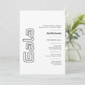 Gala Business 企業の Tech Networkイベントモダン 招待状 (スタンド正面)