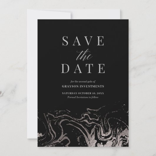 Gala Save the Date Card(ガラの日付カードの保存) 招待状 (正面)