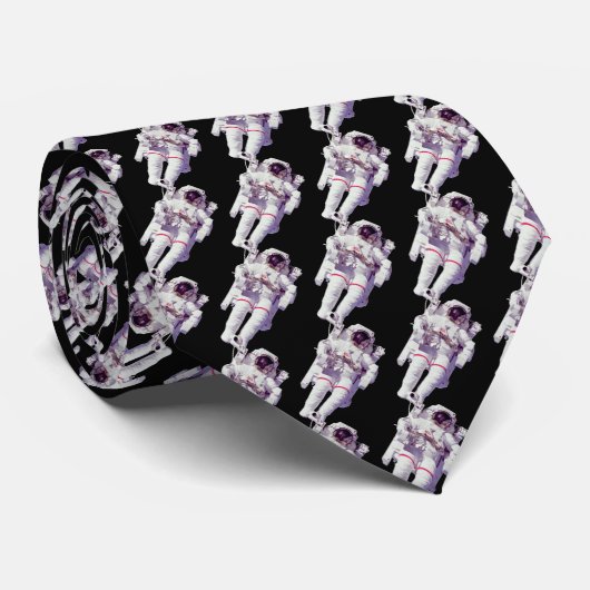 Galactic Astronaut Tie – Bold Space Elegance ネクタイ (ロール)