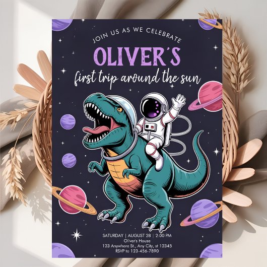 Galactic Dino Blast Celebration 招待状
