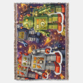 Galactic exploration cosmic art スローブランケット (正面縦)