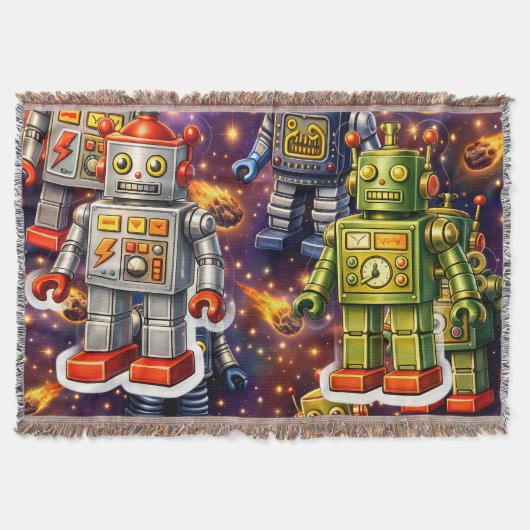 Galactic exploration cosmic art スローブランケット (正面)