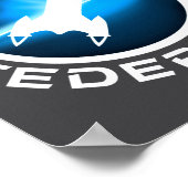 Galactic Federation Logo _1 ポスター (角)