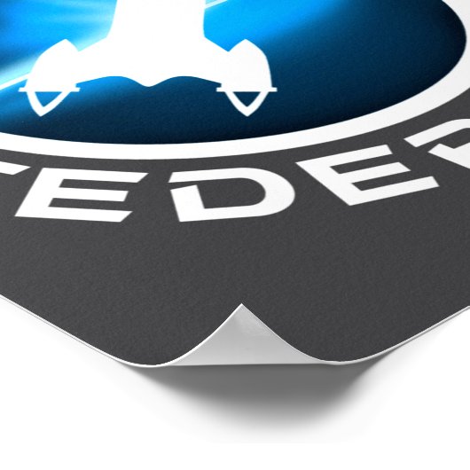 Galactic Federation Logo _1  ポスター (角)