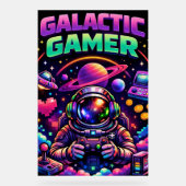 Galactic gamer アクリルサイン (正面)
