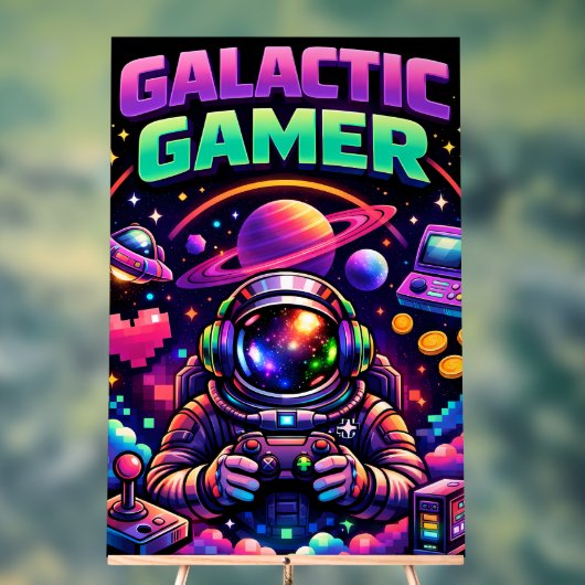 Galactic gamer アクリルサイン (ニュートラル)
