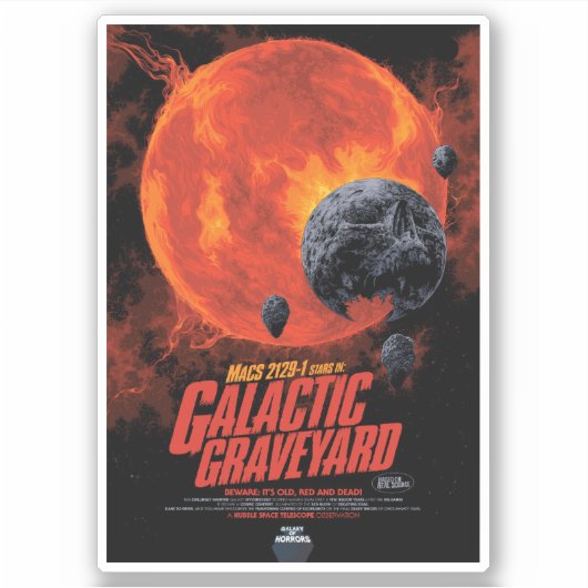 Galactic Gravatory Poster, Macs 2129-1. シール (正面)