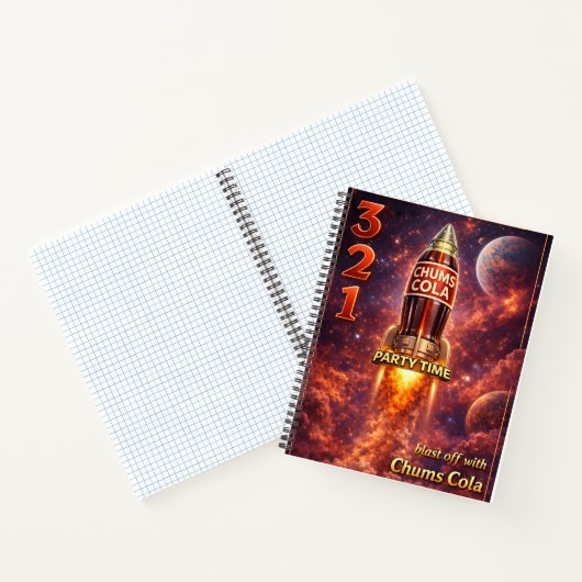 Galactic grid Arcadia chums cola spiral notebook ノートブック (内部)