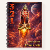 Galactic grid Arcadia chums cola spiral notebook ノートブック (正面)