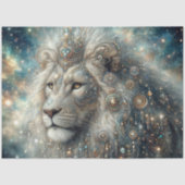 Galactic Lion Portrait Decoupage 薄葉紙 (正面)
