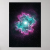 Galactic Nebula Space Print ポスター (正面)