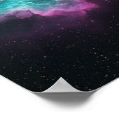 Galactic Nebula Space Print ポスター (角)