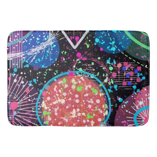 Galactic Neighborhood: Abstract Art バスマット (正面)