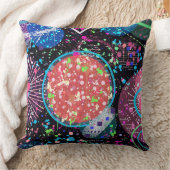 Galactic Neighborhood: Abstract Art  Postcard クッション (ブランケット)