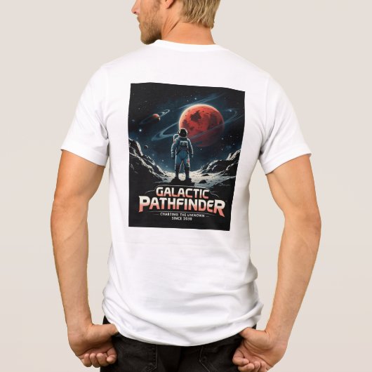 Galactic Pathfinder Space Exploration Design トライブレンドTシャツ (裏面)