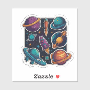Galactic Planet Collection:宇宙ステッカーセット シール
