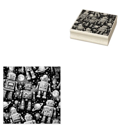 Galactic robot exploration cosmic ラバースタンプ (押印)