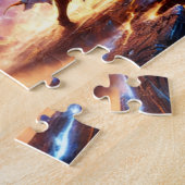 Galactic Showdown Cosmic Duel Space Theme Gift ジグソーパズル (側面)