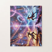 Galactic Showdown Cosmic Duel Space Theme Gift ジグソーパズル (縦)