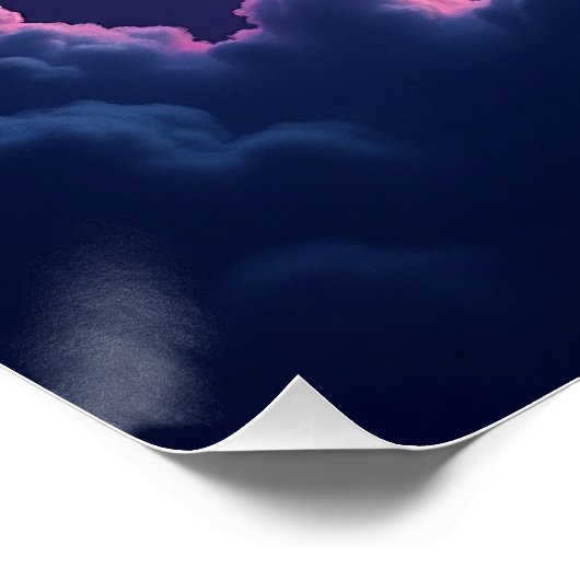 Galactic Sunrise Over the Clouds ポスター (コーナー)