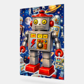 Galactic tin robot space adventure アクリルサイン (傾斜)