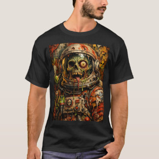 Galactic Undead: Zombie Astronaut Graphic Tee Tシャツ