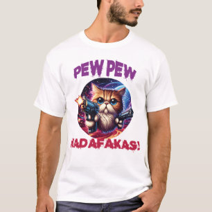 Galactic Warrior Cat Tシャツ：内側のFを解放 Tシャツ