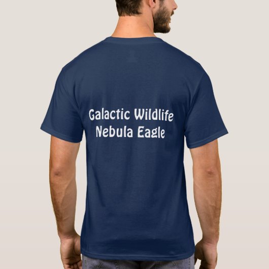 Galactic Wildlife Nebula Eagle Tシャツ (裏面)